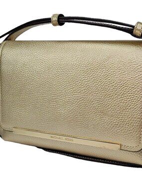 Michael Kors Evelyn Medium Flap Shoulder Bag/Crossbody-Pale Gold - NWT